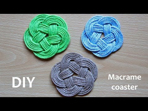 macrame coasters coaster tutorial round diy hobbies crafts