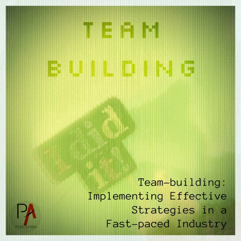 Team-building Banner Implementing Effective Strategies in a Fast-paced Industry
