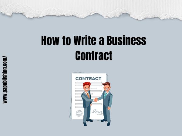 How to Write a Business Contract