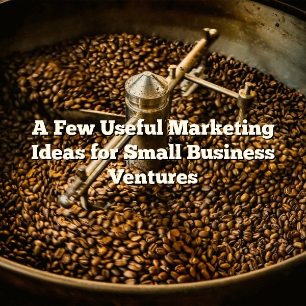 A Few Useful Marketing Ideas for Small Business Ventures