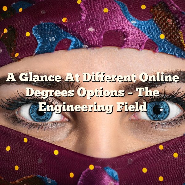 A Glance At Different Online Degrees Options – The Engineering Field