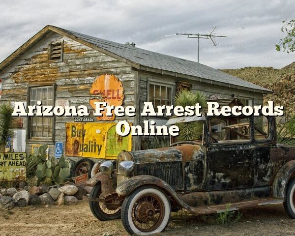 Arizona Free Arrest Records Online