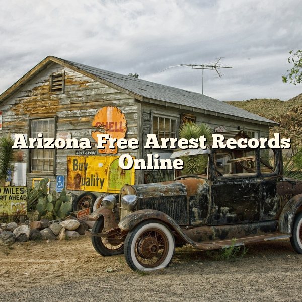 Arizona Free Arrest Records Online