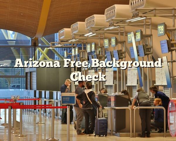 Arizona Free Background Check