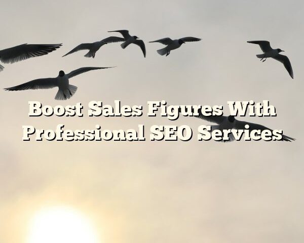 Boost Sales Figures With Professional SEO Services