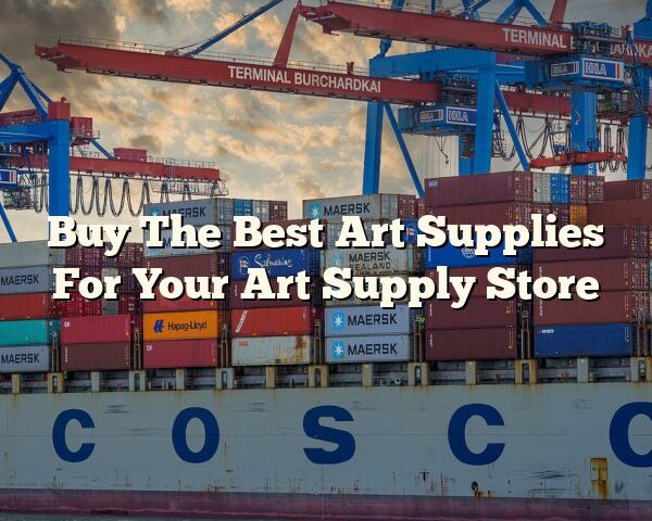 Buy The Best Art Supplies For Your Art Supply Store