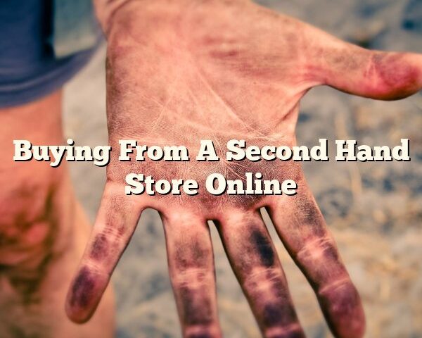 Buying From A Second Hand Store Online