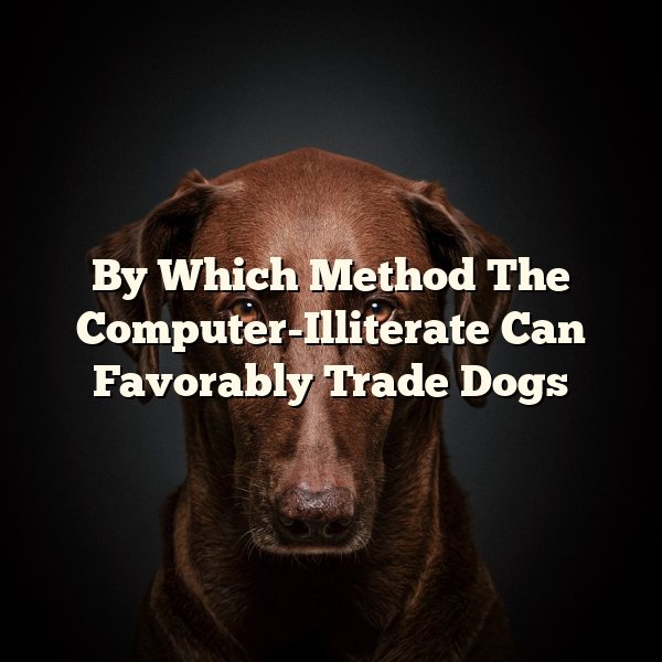 By Which Method The Computer-Illiterate Can Favorably Trade Dogs