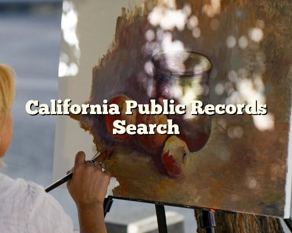 California Public Records Search