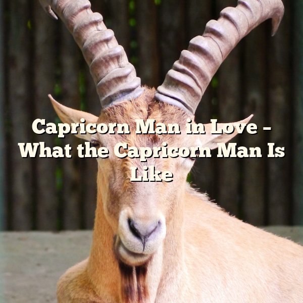 Capricorn Man in Love – What the Capricorn Man Is Like