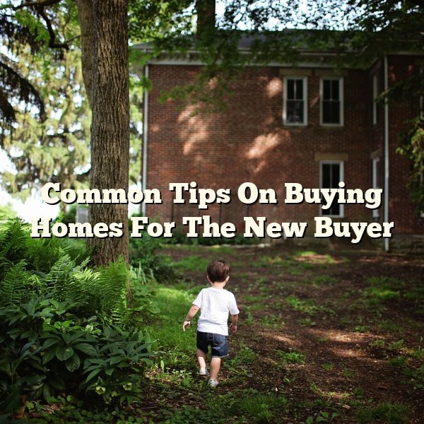 Common Tips On Buying Homes For The New Buyer