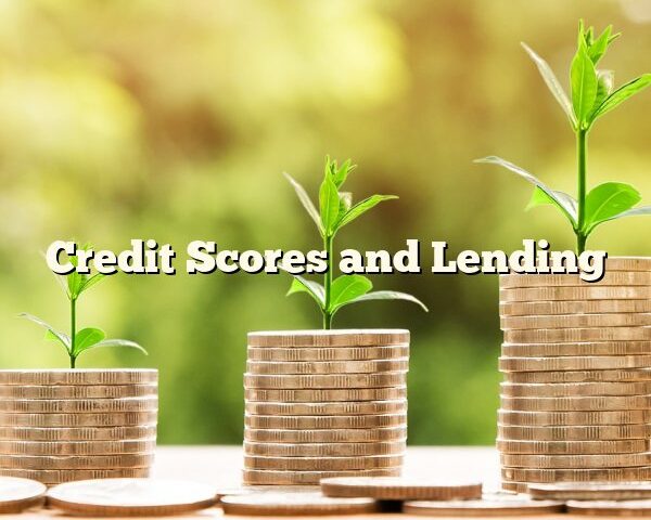 Credit Scores and Lending