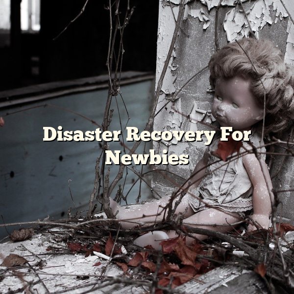 Disaster Recovery For Newbies