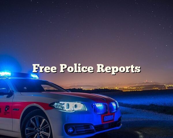 Free Police Reports