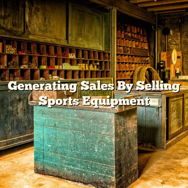 Generating Sales By Selling Sports Equipment