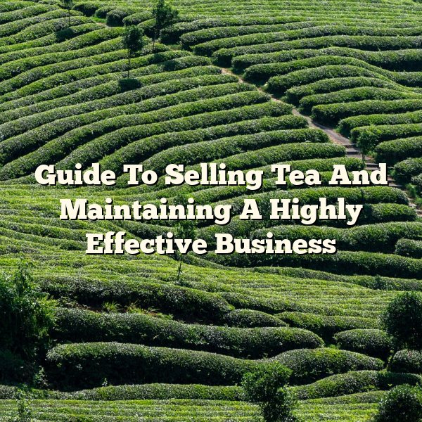 Guide To Selling Tea And Maintaining A Highly Effective Business