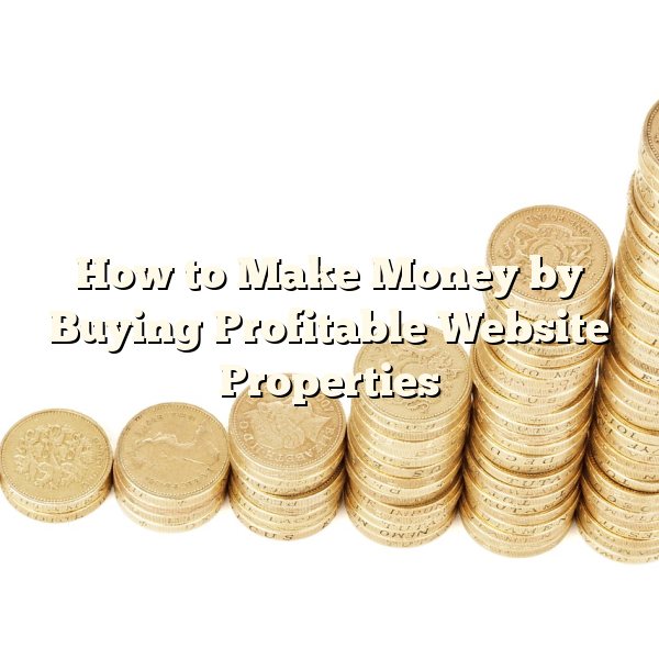 How to Make Money by Buying Profitable Website Properties