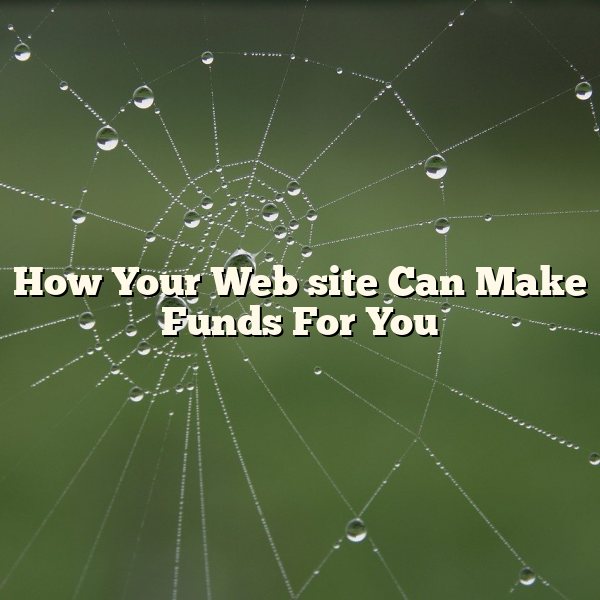 How Your Web site Can Make Funds For You