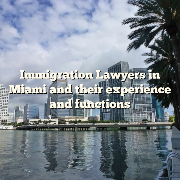 Immigration Lawyers in Miami and their experience and functions