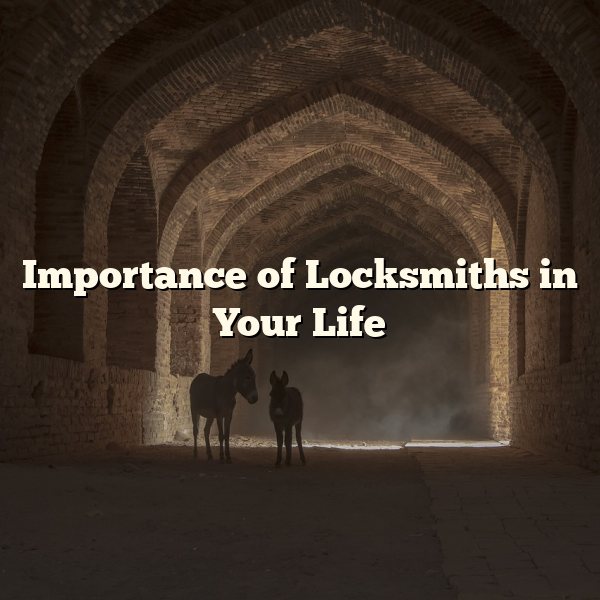 Importance of Locksmiths in Your Life