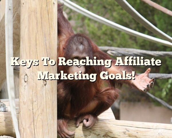 Keys To Reaching Affiliate Marketing Goals!