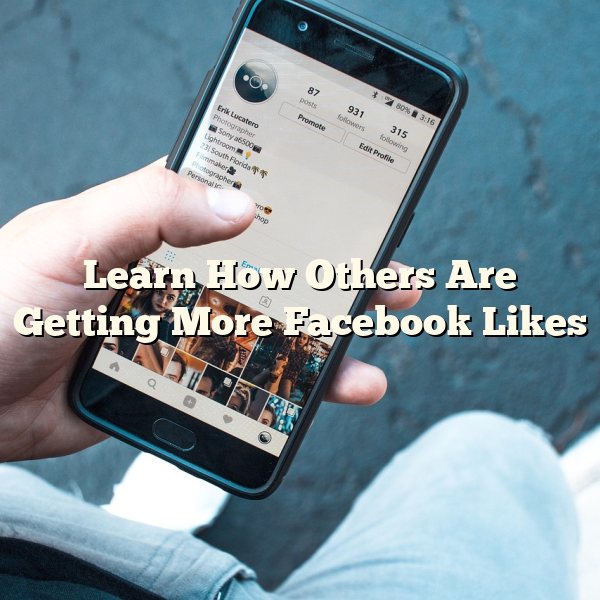 Learn How Others Are Getting More Facebook Likes