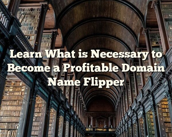 Learn What is Necessary to Become a Profitable Domain Name Flipper