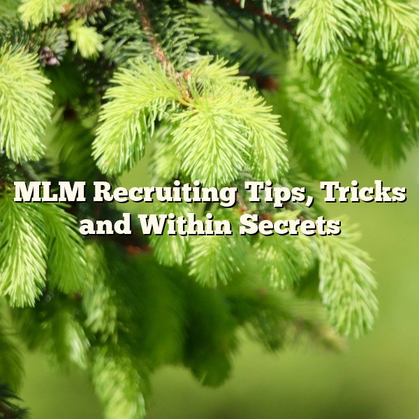 MLM Recruiting Tips, Tricks and Within Secrets