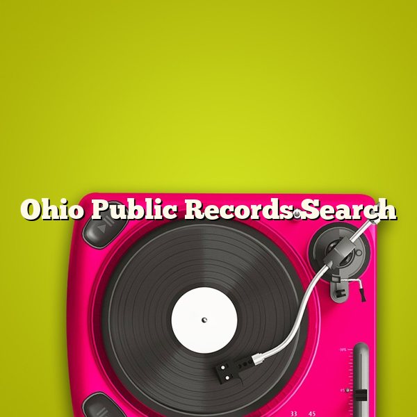 Ohio Public Records Search