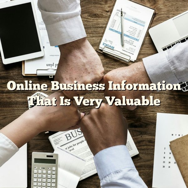 Online Business Information That Is Very Valuable