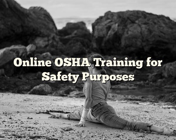 Online OSHA Training for Safety Purposes