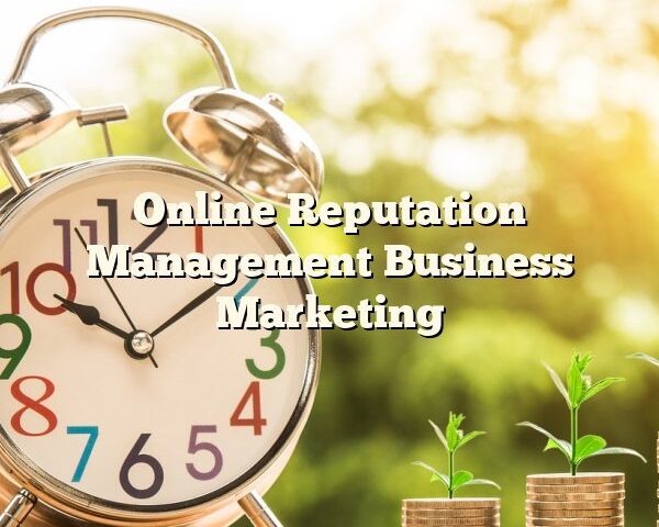 Online Reputation Management Business Marketing