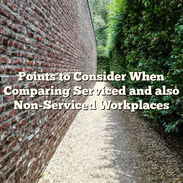 Points to Consider When Comparing Serviced and also Non-Serviced Workplaces