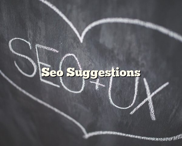 Seo Suggestions