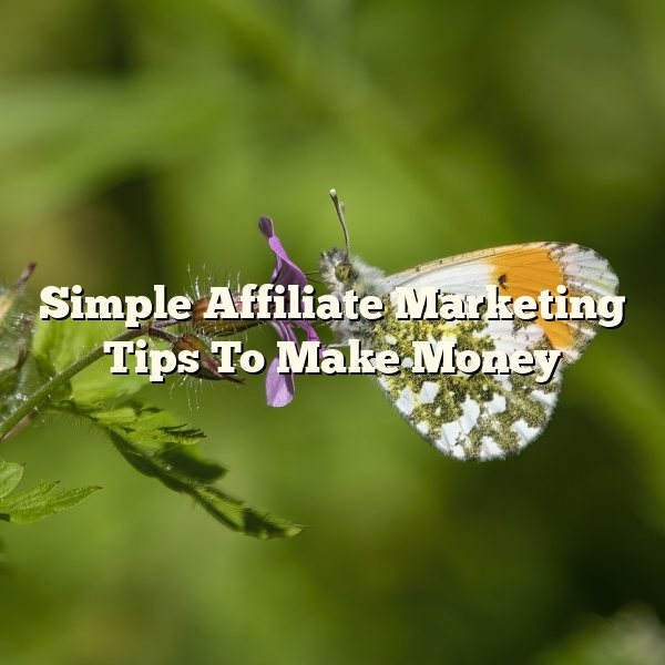 Simple Affiliate Marketing Tips To Make Money