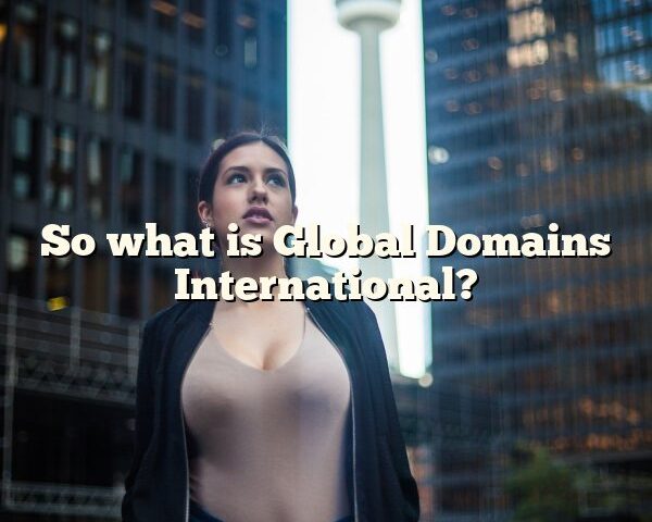 So what is Global Domains International?