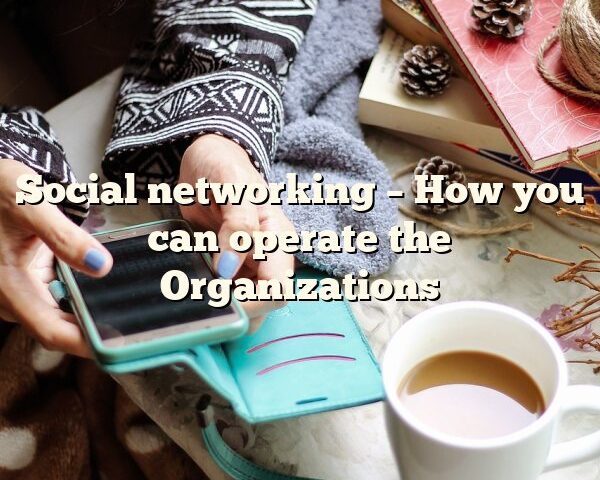 Social networking – How you can operate the Organizations