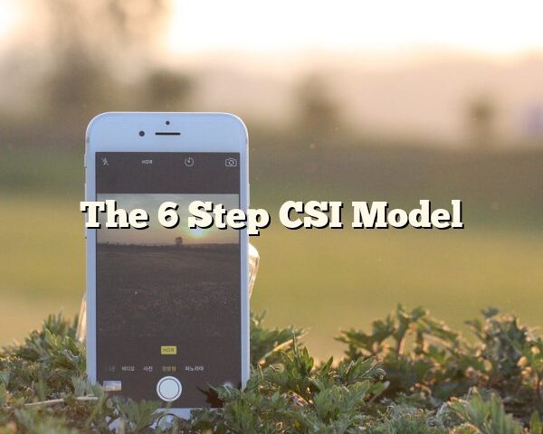 The 6 Step CSI Model