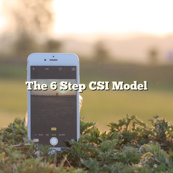 The 6 Step CSI Model