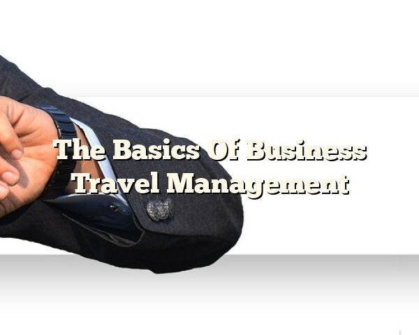 The Basics Of Business Travel Management