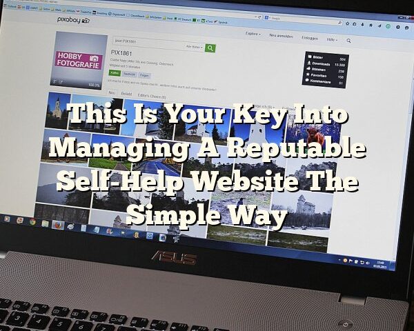 This Is Your Key Into Managing A Reputable Self-Help Website The Simple Way