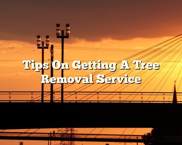 Tips On Getting A Tree Removal Service