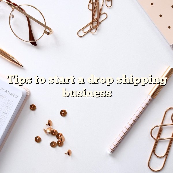 Tips to start a drop shipping business