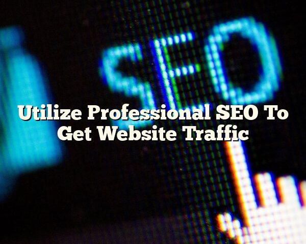 Utilize Professional SEO To Get Website Traffic