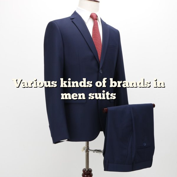 Various kinds of brands in men suits