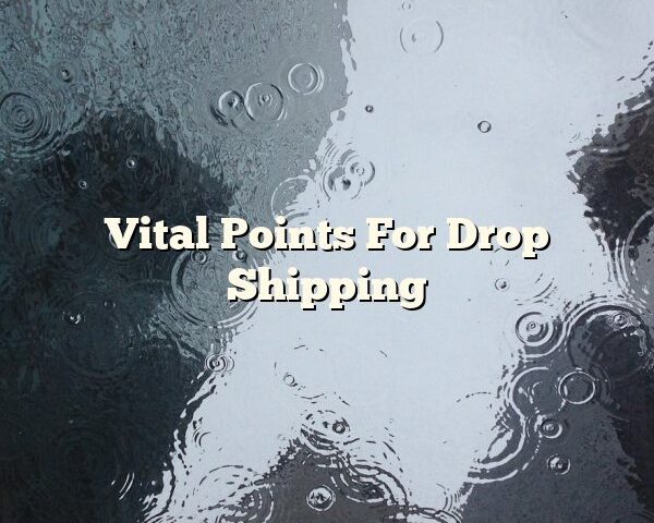 Vital Points For Drop Shipping