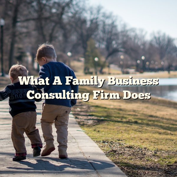 What A Family Business Consulting Firm Does