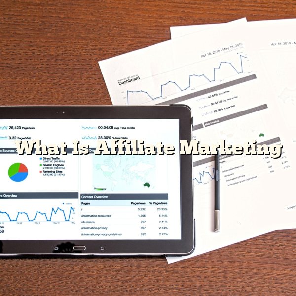 What Is Affiliate Marketing