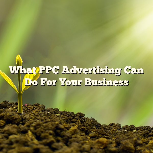 What PPC Advertising Can Do For Your Business