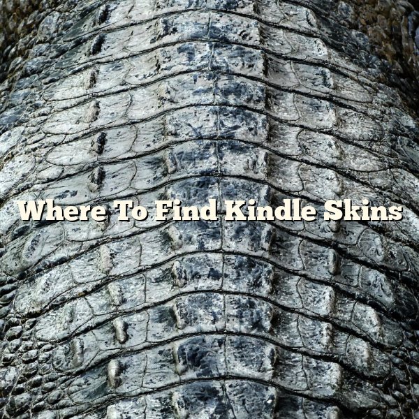 Where To Find Kindle Skins